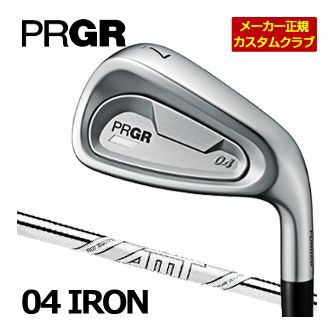 特注カスタムクラブ プロギア 04 アイアン AMT TOUR WHITE シャフト 5本セット[＃7-PW、AW]