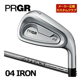 特注カスタムクラブ プロギア 04 アイアン ATTAS IRON 50 / 60 / 80 シャフト 5本セット[＃7-PW、AW]