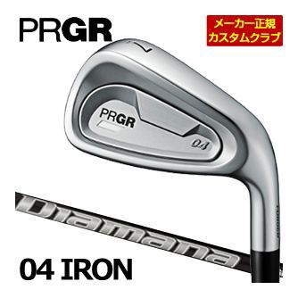 特注カスタムクラブ プロギア 04 アイアン DiamanaTM FOR PRGR シャフト 5本セット[＃7-PW、AW]