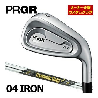 特注カスタムクラブ プロギア 04 アイアン ダイナミックゴールド MID115 シャフト 5本セット[＃7-PW、AW]