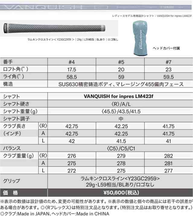 特注カスタムクラブ ヤマハ 2023年モデル インプレス DRIVESTAR