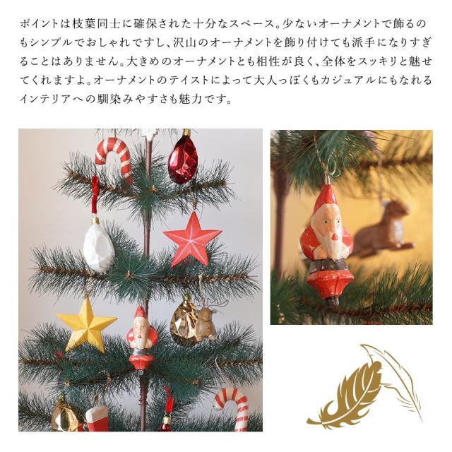 クリスマスツリー 120cm ヌードツリー の木 北欧 おしゃれ コンパクト 小さい noelgarden ノエルガーデン_12
