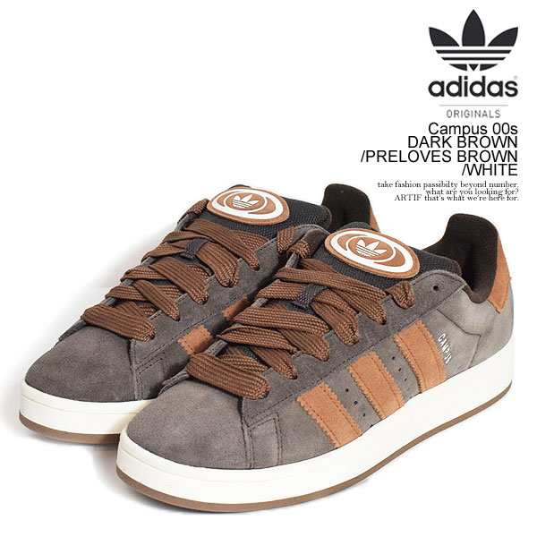 adidas Originals アディダス オリジナルス Campus 00s DARK BROWN/PRELOVES BROWN/WHITE スニーカー atfacc