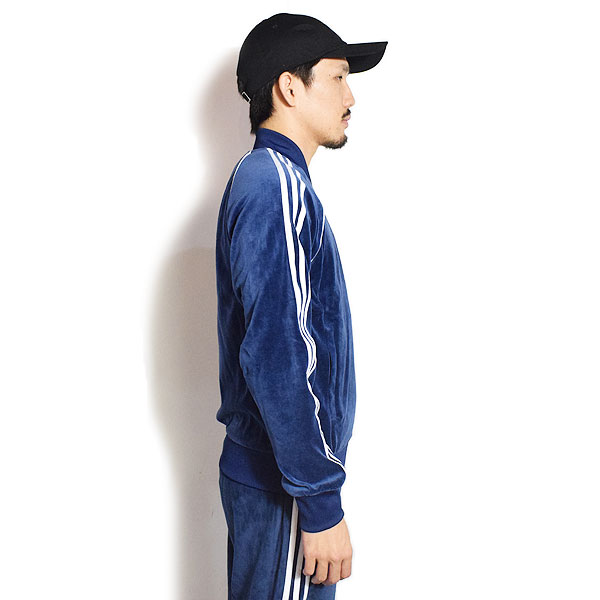 adidas Originals アディダス オリジナルス SST アディカラー ベロア トラックトップ -NIGHT INDIGO- メンズ ジャケット ベロア atfjkt