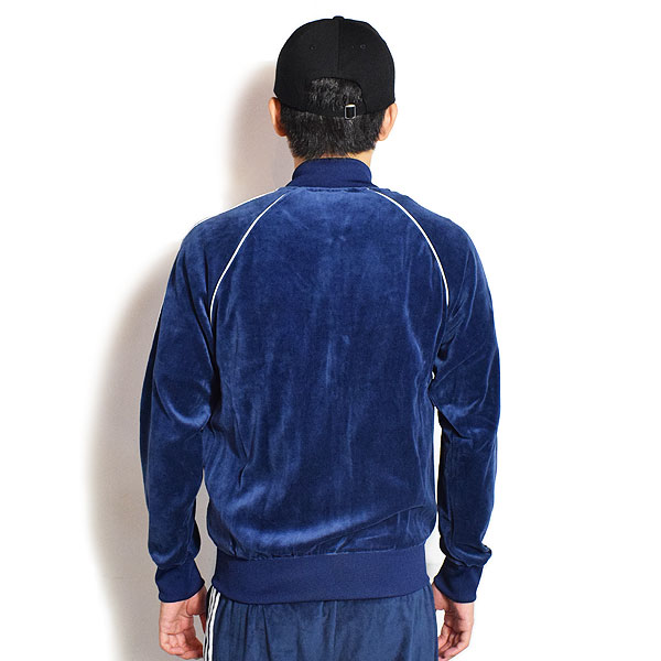 adidas Originals アディダス オリジナルス SST アディカラー ベロア トラックトップ -NIGHT INDIGO- メンズ ジャケット ベロア atfjkt