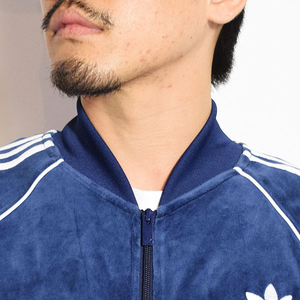 adidas Originals アディダス オリジナルス SST アディカラー ベロア トラックトップ -NIGHT INDIGO- メンズ ジャケット ベロア atfjkt