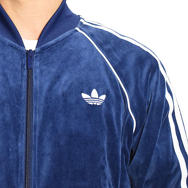 adidas Originals アディダス オリジナルス SST アディカラー ベロア トラックトップ -NIGHT INDIGO- メンズ ジャケット ベロア atfjkt