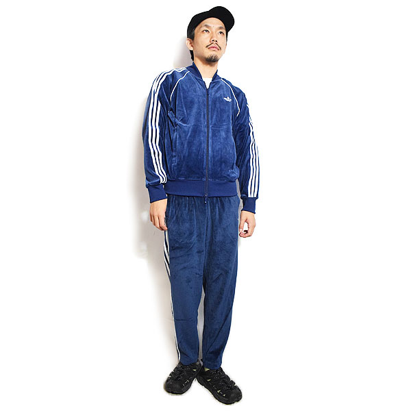 adidas Originals アディダス オリジナルス SST アディカラー ベロア トラックトップ -NIGHT INDIGO- メンズ ジャケット ベロア atfjkt