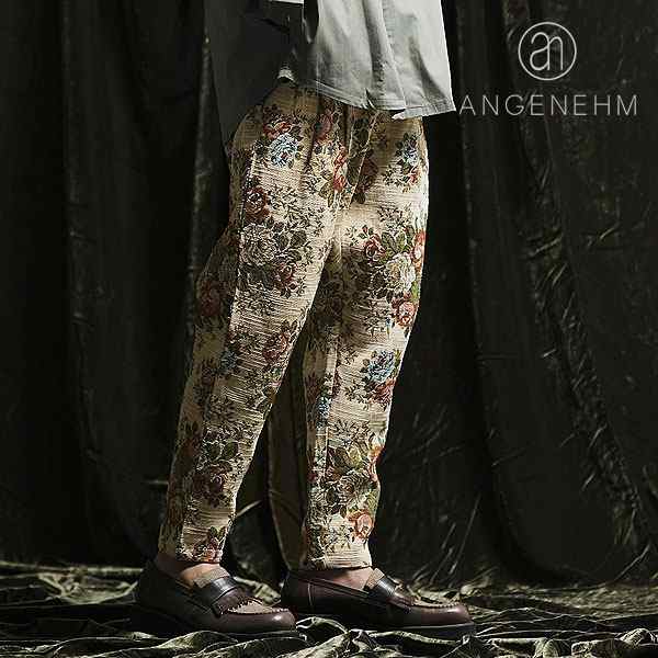 2024 春夏 先行予約 4月中旬〜下旬入荷予定 ANGENEHM アンゲネーム Gobelin tapestry pants メンズ パンツ 送料無料 atfpts