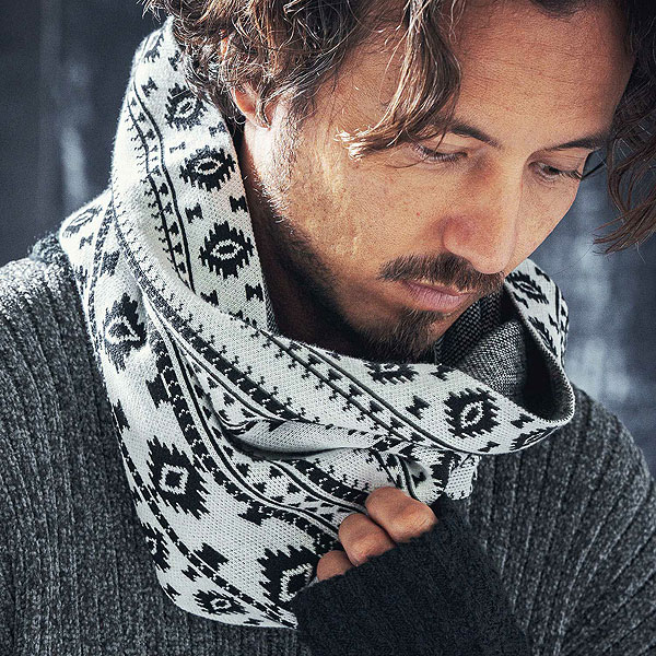 2024 秋冬 先行予約 10月上旬〜中旬入荷予定 ANGENEHM アンゲネーム Native pattern knit snood スヌード atfacc_9