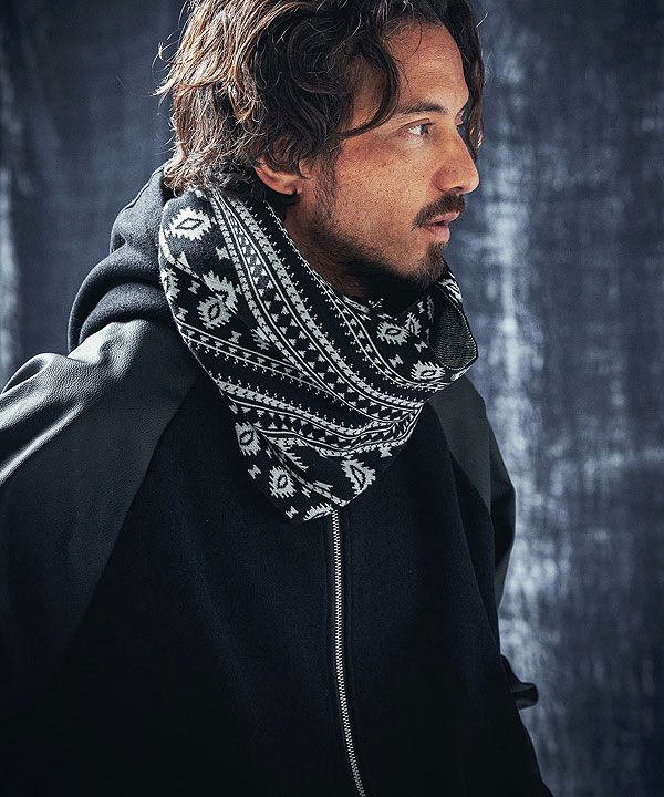 2024 秋冬 先行予約 10月上旬〜中旬入荷予定 ANGENEHM アンゲネーム Native pattern knit snood スヌード atfacc_11