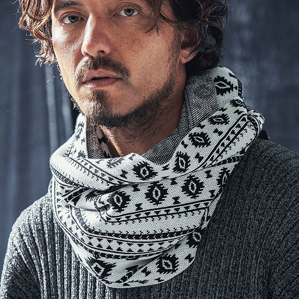 2024 秋冬 先行予約 10月上旬〜中旬入荷予定 ANGENEHM アンゲネーム Native pattern knit snood スヌード atfacc_1