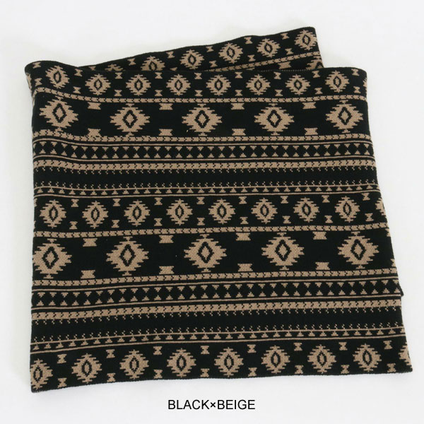 2024 秋冬 先行予約 10月上旬〜中旬入荷予定 ANGENEHM アンゲネーム Native pattern knit snood スヌード atfacc_19