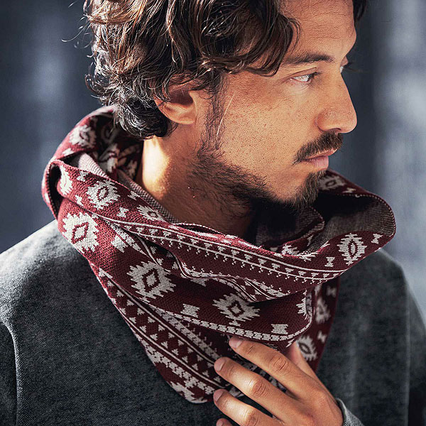2024 秋冬 先行予約 10月上旬〜中旬入荷予定 ANGENEHM アンゲネーム Native pattern knit snood スヌード atfacc_3