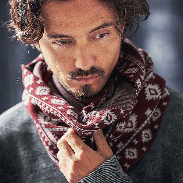 2024 秋冬 先行予約 10月上旬〜中旬入荷予定 ANGENEHM アンゲネーム Native pattern knit snood スヌード atfacc_5