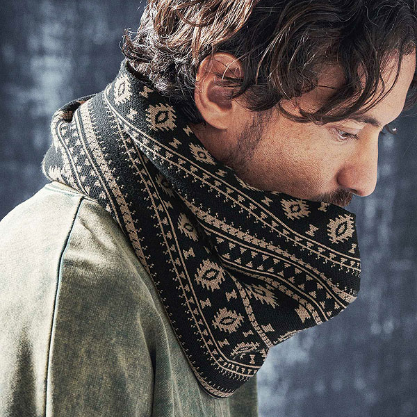 2024 秋冬 先行予約 10月上旬〜中旬入荷予定 ANGENEHM アンゲネーム Native pattern knit snood スヌード atfacc_6