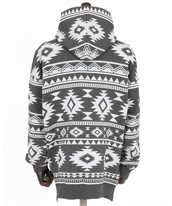 2025 秋冬 先行予約 10月中旬〜下旬入荷予定 ANGENEHM アンゲネーム Native Pattern Hoodie -Airy Yarn Sweater- キャンセル不可