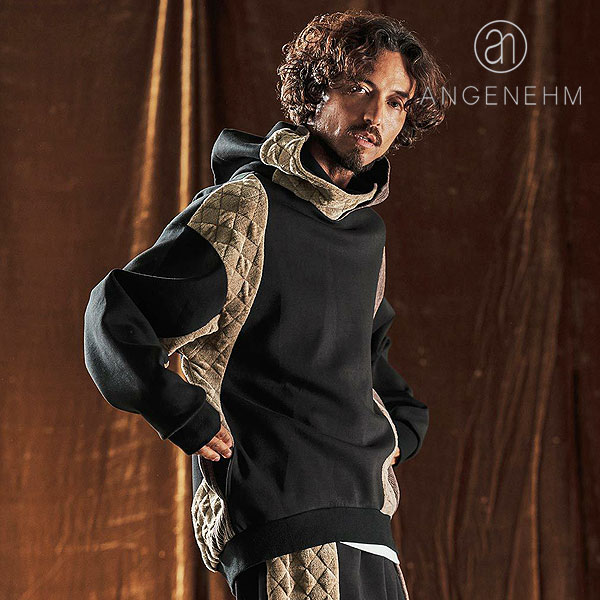 2025 秋冬 先行予約 10月中旬〜下旬入荷予定 ANGENEHM アンゲネーム Switching Design Oversized Hoodie キャンセル不可 atftps