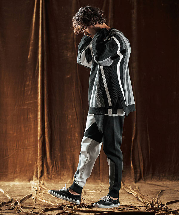 2025 秋冬 先行予約 10月中旬〜下旬入荷予定 ANGENEHM アンゲネーム Multi-Stripe Crew Knit -Airy Yarn Sweater- ニット atftps