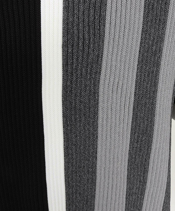 2025 秋冬 先行予約 10月中旬〜下旬入荷予定 ANGENEHM アンゲネーム Multi-Stripe Crew Knit -Airy Yarn Sweater- ニット atftps