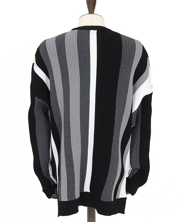 2025 秋冬 先行予約 10月中旬〜下旬入荷予定 ANGENEHM アンゲネーム Multi-Stripe Crew Knit -Airy Yarn Sweater- ニット atftps