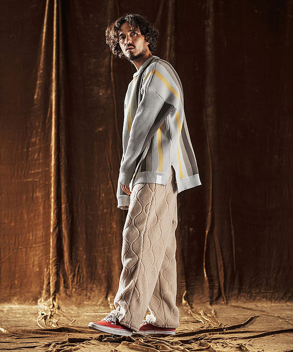 2025 秋冬 先行予約 10月中旬〜下旬入荷予定 ANGENEHM アンゲネーム Multi-Stripe Crew Knit -Airy Yarn Sweater- ニット atftps