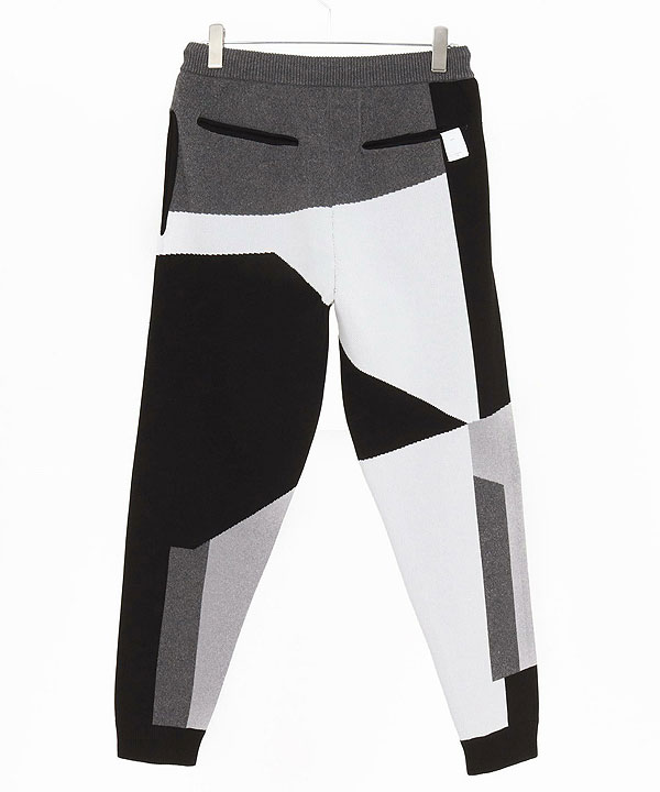 2025 秋冬 先行予約 10月中旬〜下旬入荷予定 ANGENEHM アンゲネーム Jacquard Block Color Pants -Airy Yarn Sweater- atfpts