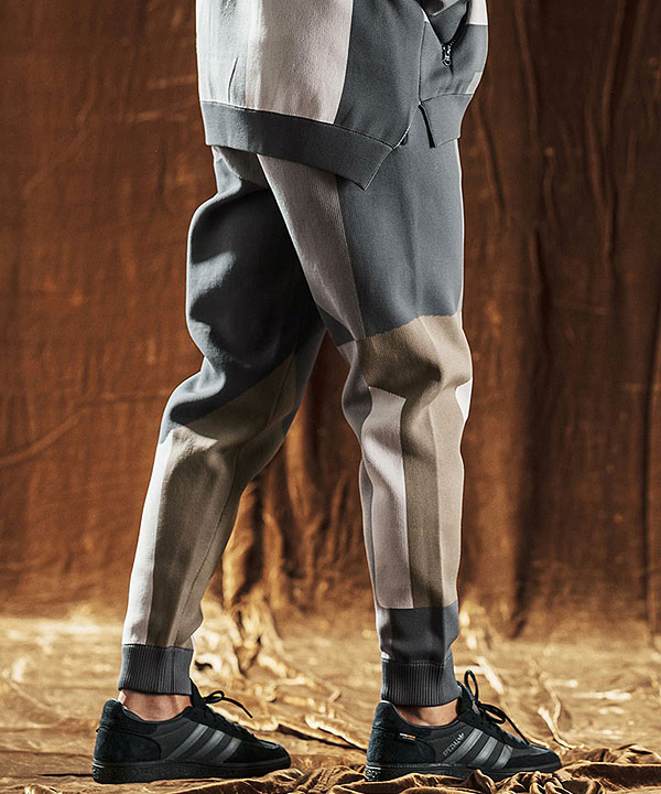 2025 秋冬 先行予約 10月中旬〜下旬入荷予定 ANGENEHM アンゲネーム Jacquard Block Color Pants -Airy Yarn Sweater- atfpts