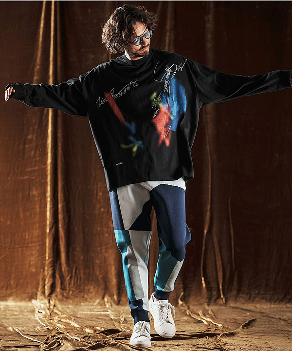 2025 秋冬 先行予約 10月中旬〜下旬入荷予定 ANGENEHM アンゲネーム Jacquard Block Color Pants -Airy Yarn Sweater- atfpts