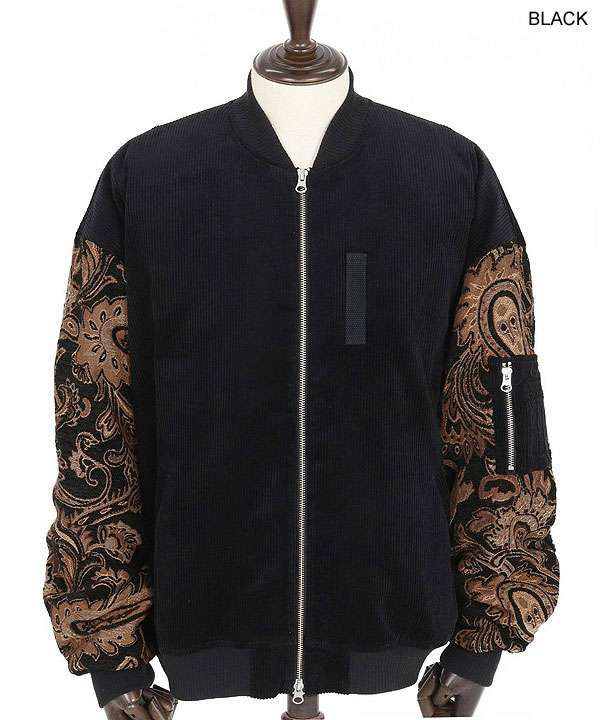 ANGENEHM アンゲネーム Mixed Fabric Bomber Jacket atfjktの通販はau 