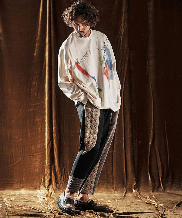 2025 秋冬 先行予約 10月上旬〜中旬入荷予定 ANGENEHM アンゲネーム Printed Long Sleeve T-Shirt -handwriting-esque- atftps