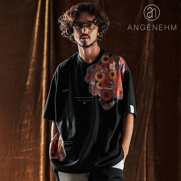2025 秋冬 先行予約 8月下旬〜9月上旬入荷予定 ANGENEHM アンゲネーム Printed T-shirt -Botanical Art- キャンセル不可 atftps