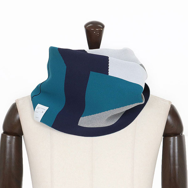 2025 秋冬 先行予約 10月中旬〜下旬入荷予定 ANGENEHM アンゲネーム Jacquard Block Color Snood -Airy Yarn Sweater- atfacc