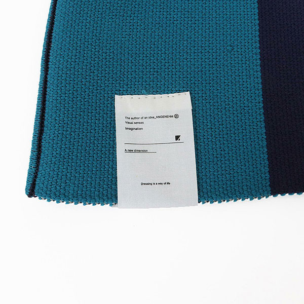 2025 秋冬 先行予約 10月中旬〜下旬入荷予定 ANGENEHM アンゲネーム Jacquard Block Color Snood -Airy Yarn Sweater- atfacc