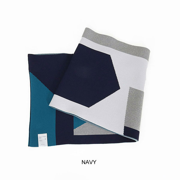 2025 秋冬 先行予約 10月中旬〜下旬入荷予定 ANGENEHM アンゲネーム Jacquard Block Color Snood -Airy Yarn Sweater- atfacc