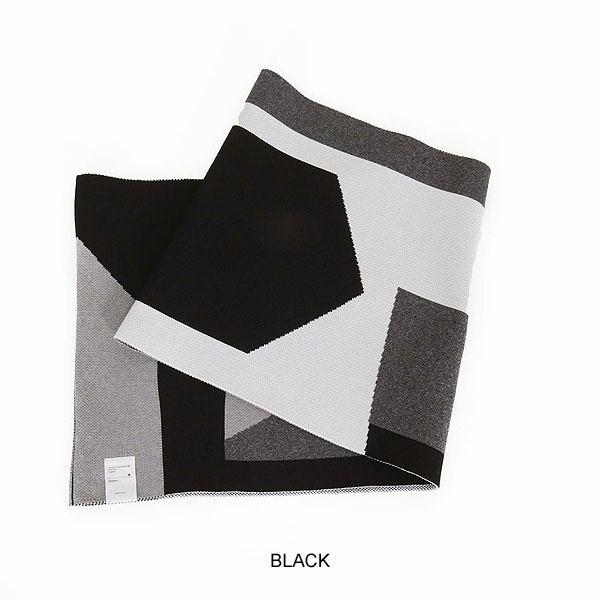 2025 秋冬 先行予約 10月中旬〜下旬入荷予定 ANGENEHM アンゲネーム Jacquard Block Color Snood -Airy Yarn Sweater- atfacc