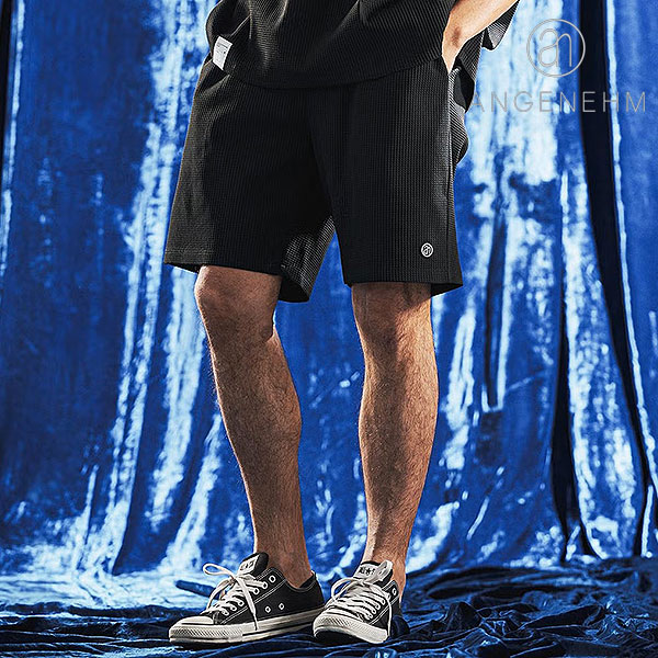 2026 春夏 先行予約 4月中旬〜下旬入荷予定 ANGENEHM アンゲネーム Tricot Waffle Jersey Shorts ショートパンツ 送料無料 atfpts
