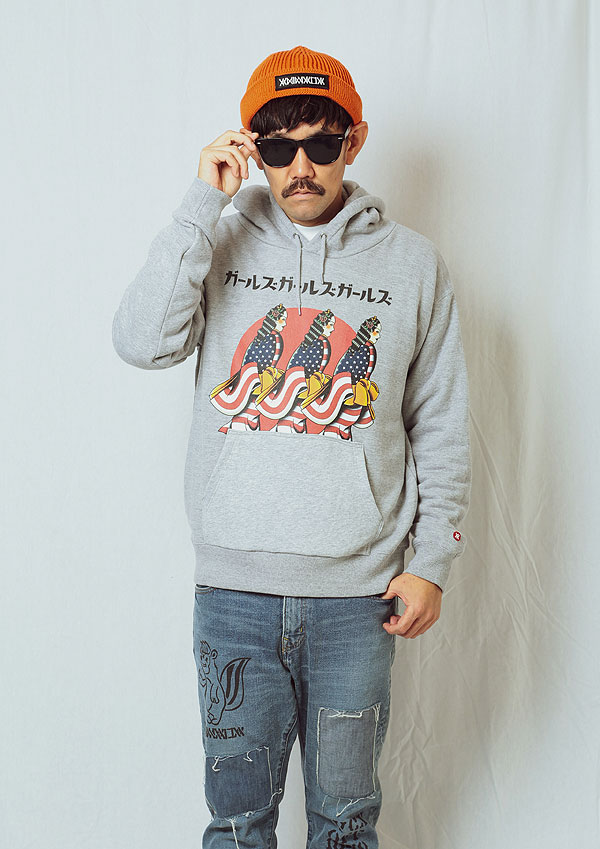 50％OFF SALE セール ANIMALIA アニマリア HOODIE -Geisha- メンズ プルオーバーパーカー atftps