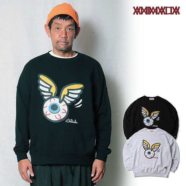 2024 秋冬 先行予約 11月〜12月入荷予定 ANIMALIA アニマリア BIG SILHOUETTE CREW NECK SWEAT : EYEBALL メンズ atftpsの通販は 10,296円