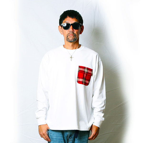 2025 秋冬 先行予約 10月〜11月入荷予定 ANIMALIA アニマリア 8.1oz US  Cotton L/S -CHECK POCKET キャンセル不可 atftps