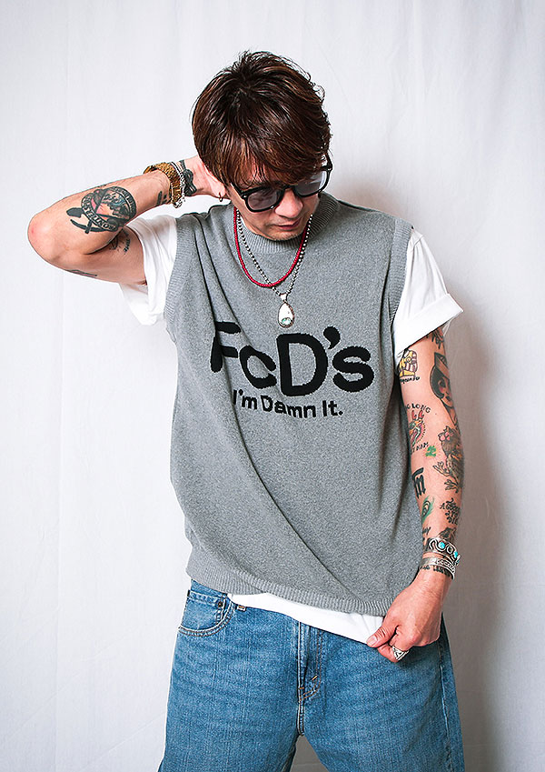 2026 夏 先行予約 6月〜7月入荷予定 ANIMALIA アニマリア KNIT VEST - FcD's メンズ ベスト 送料無料 キャンセル不可 atftps