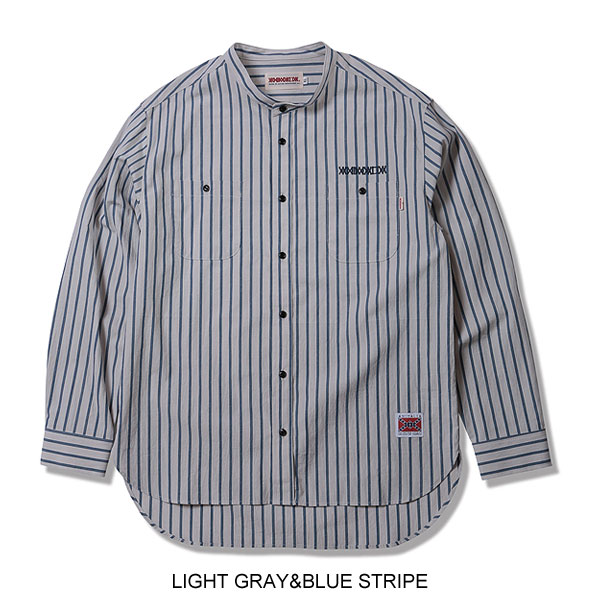 40％OFF SALE セール ANIMALIA アニマリア STAND COLLAR SHIRTS - Stripe メンズ シャツ 送料無料 atftps_9