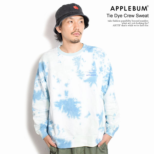 APPLEBUM アップルバム Tie Dye Crew Sweat メンズ スウェット トレーナー タイダイ染め atftpsの通販は