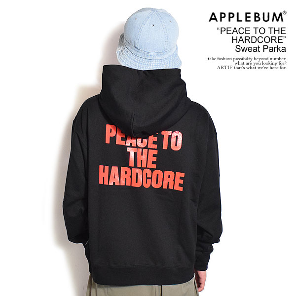 APPLEBUM アップルバム “PEACE TO THE HARDCORE” Sweat Parka パーカー プルオーバー スウェット ヘビーウェイト atftps