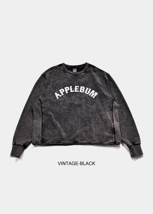 APPLEBUM アップルバム “Old Baseball” Crew Sweat メンズ スウェット トレーナー ヘビーウェイト 11オンス 送料無料 atftps_16