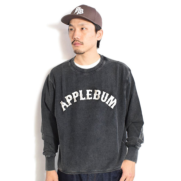 APPLEBUM アップルバム “Old Baseball” Crew Sweat メンズ スウェット トレーナー ヘビーウェイト 11オンス 送料無料 atftps_1