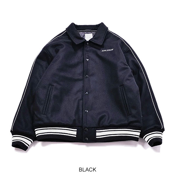 APPLEBUM アップルバム Collared Melton Stadium Jacket メンズ ジャケット スタジャン メルトン 送料無料 ストリート atfjkt