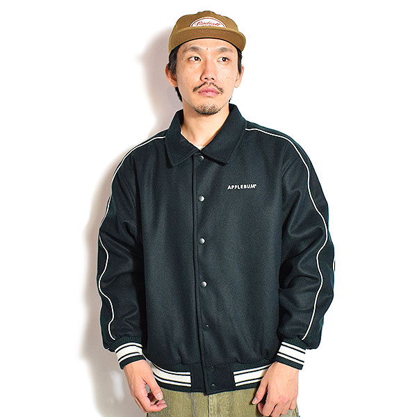 APPLEBUM アップルバム Collared Melton Stadium Jacket メンズ ジャケット スタジャン メルトン 送料無料 ストリート atfjkt