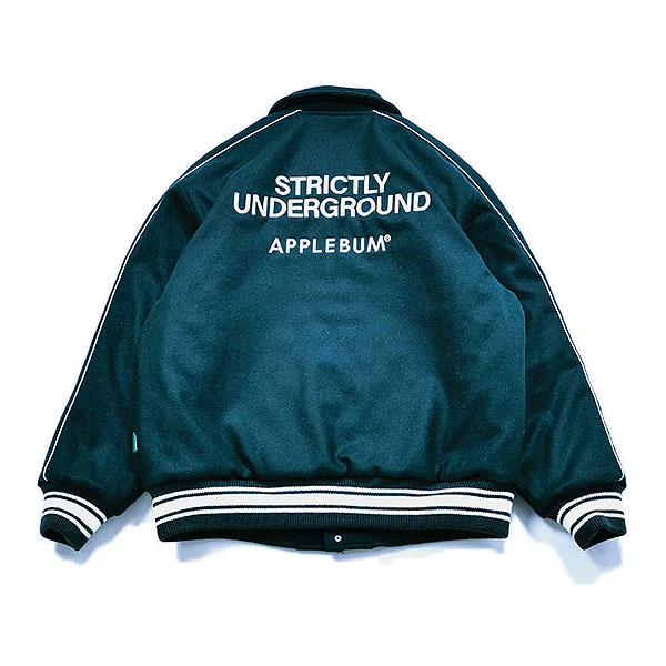 APPLEBUM アップルバム Collared Melton Stadium Jacket メンズ ジャケット スタジャン メルトン 送料無料 ストリート atfjkt