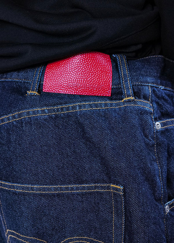 APPLEBUM アップルバム “Selena” Wide Tapered Denim Pants (One Wash) メンズ パンツ デニムパンツ ワイドシルエット atfpts